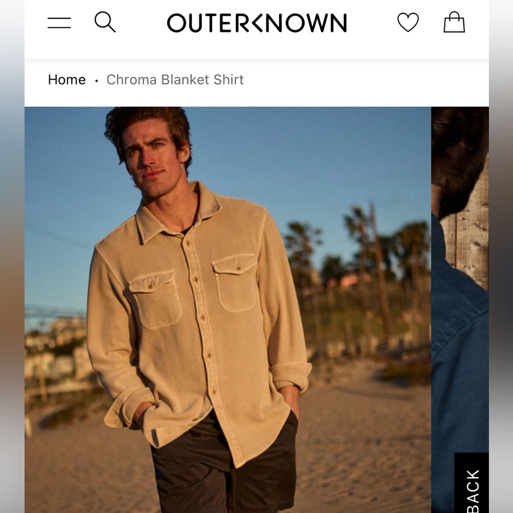 Outerknown Chroma blanket shirt like new!